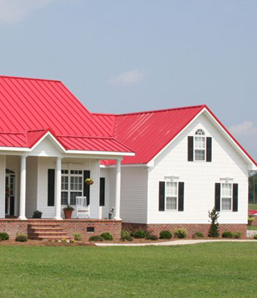 red metal roof